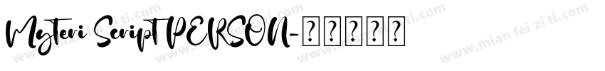 Myteri Script PERSON字体转换